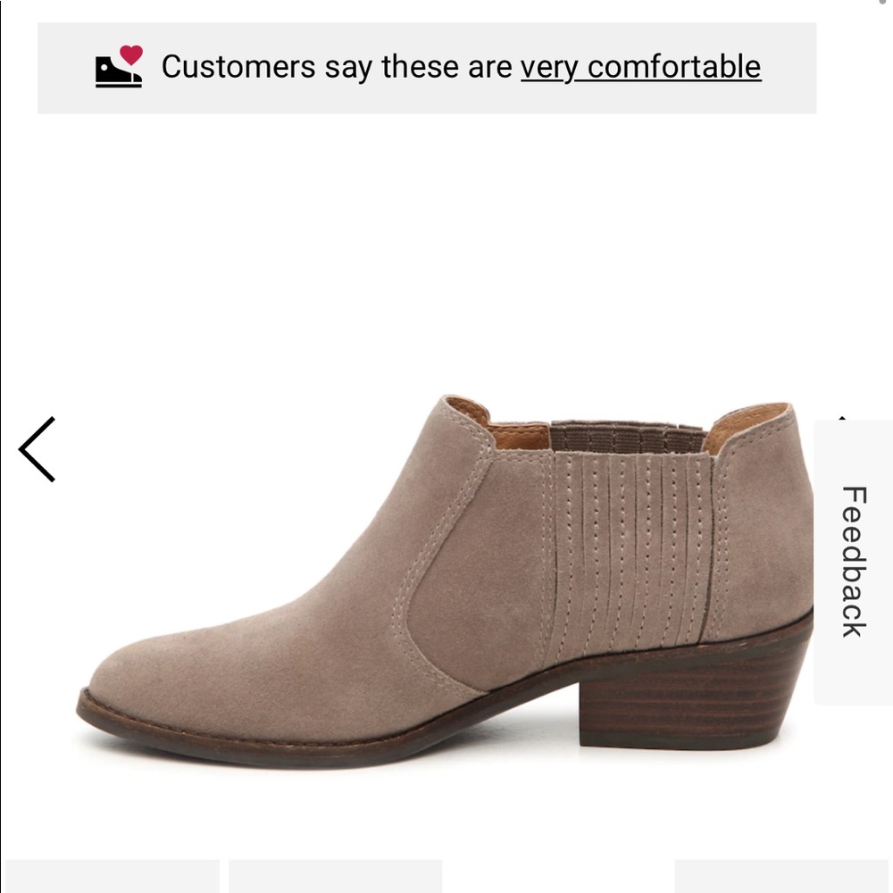 The Folley bootie from Lucky Brand in the color light Taupe
